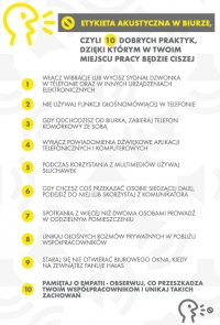 Etykieta akustyczna w&nbsp;biurze