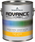 Wodorozcieńczalna, wewnętrzna emalia alkidowa do drewna i&nbsp;metalu Advance 794 High Gloss marki Benjamin Moore