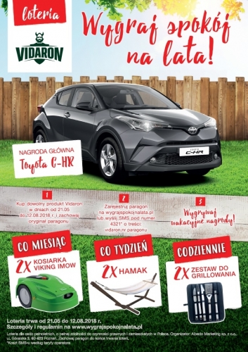 Wygraj spokój na lata w&nbsp;loterii Vidaron!